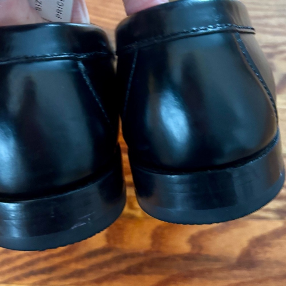 Cole Haan Glossy Black Tassel Loafers - Size 10 - Picture 7 of 9